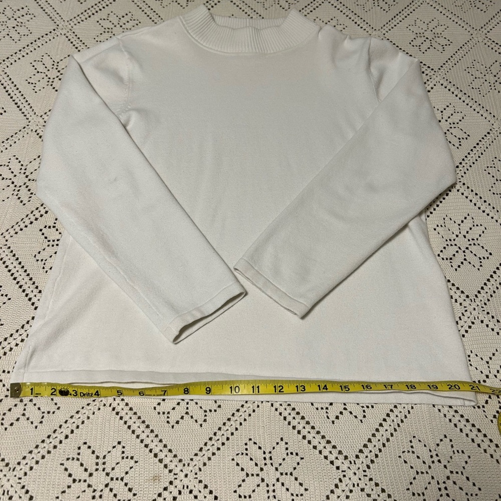 Appleseeds off white long sleeve turtleneck sweater